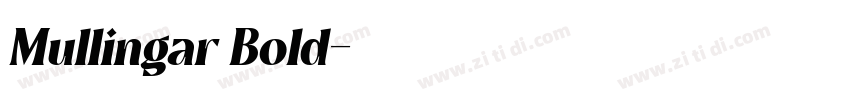 Mullingar Bold字体转换